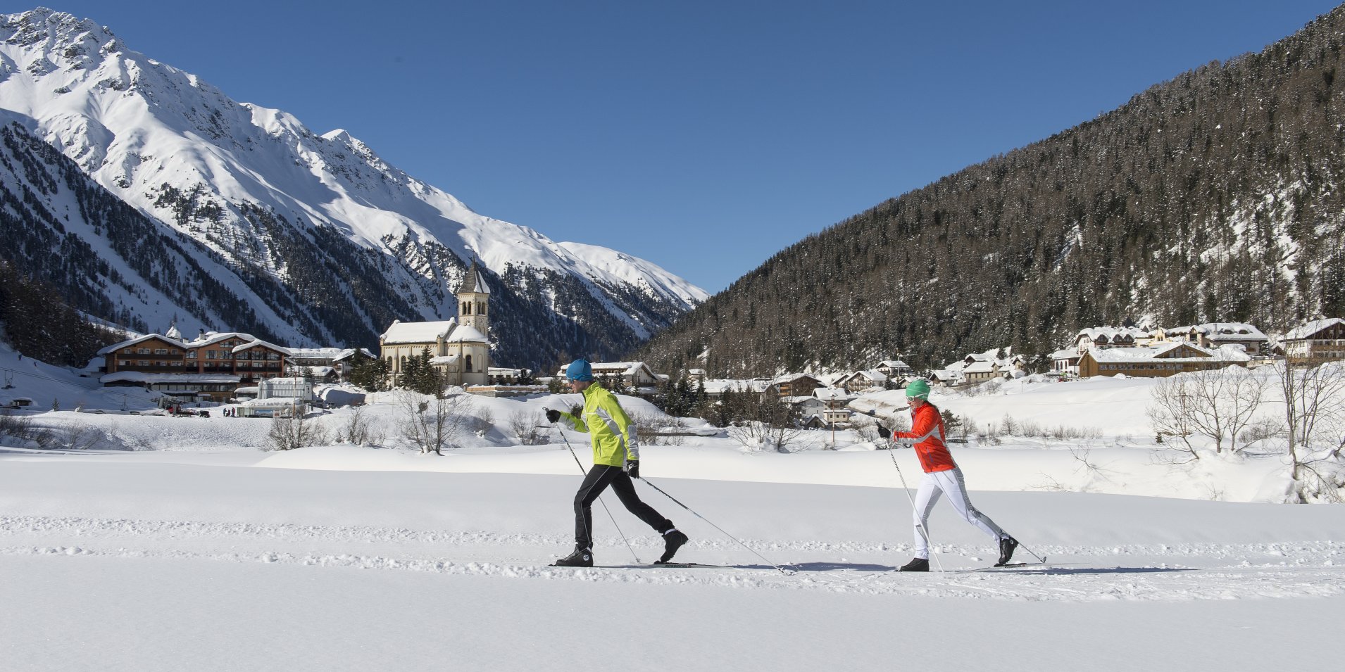 Cross-country skiing in Sulden